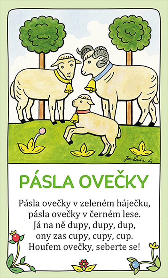 Malovaná říkadla výukové karty