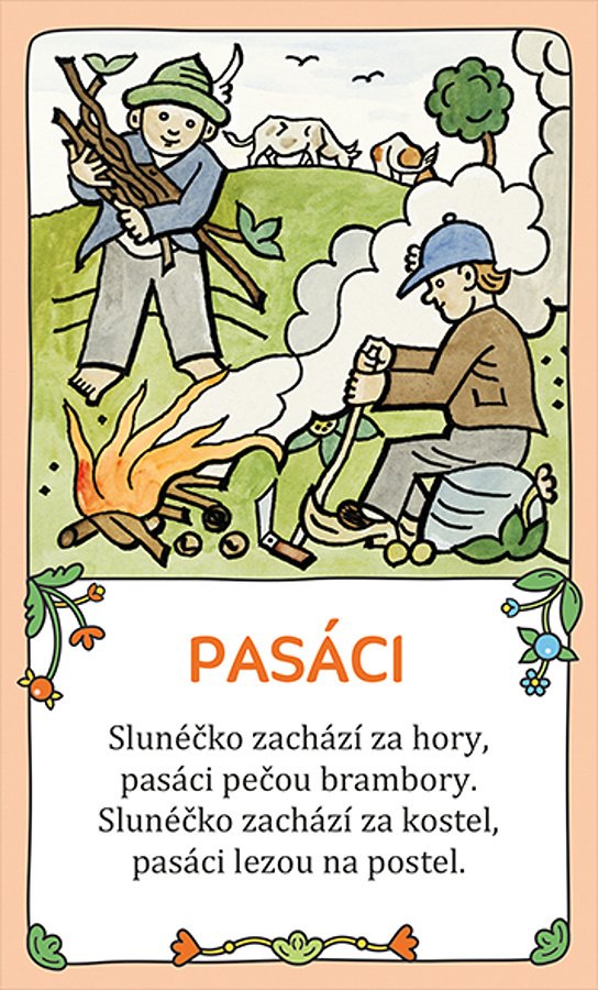 Malovaná říkadla výukové karty