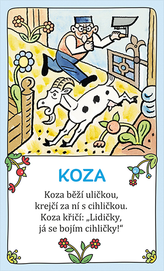 Malovaná říkadla výukové karty