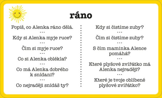 Školka výukové karty