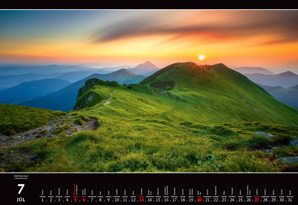 Slovakia Panorama 2025 - nástěnný kalendář
