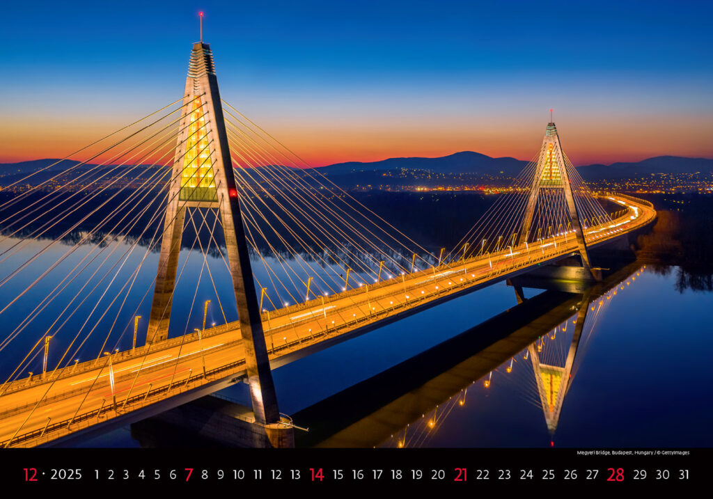 Bridges 2025 - nástěnný kalendář