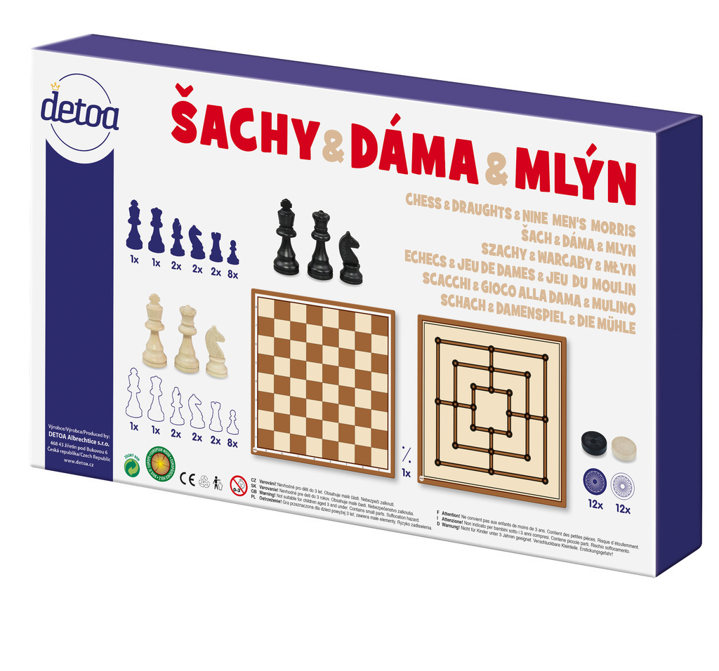Šachy & dáma & mlýn