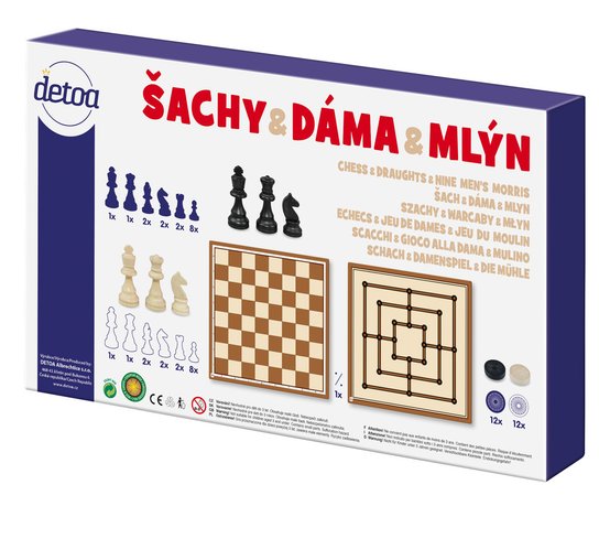 Šachy & dáma & mlýn