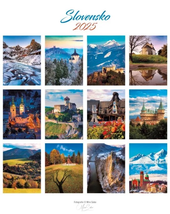 Slovensko 2024 - nástenný kalendár