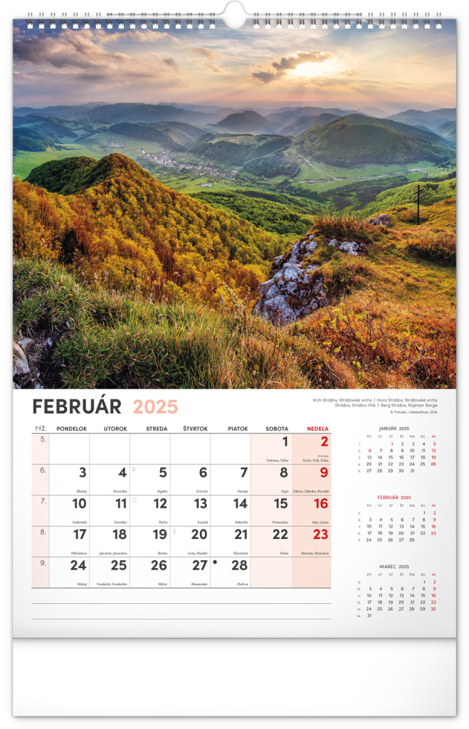 Naše Slovensko 2025 - nástenný kalendár