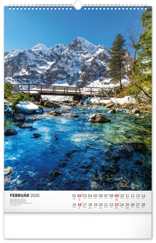 Tatry 2025 - nástenný kalendár