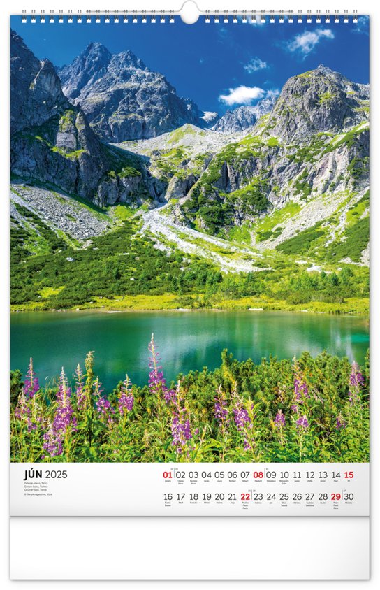 Tatry 2025 - nástenný kalendár
