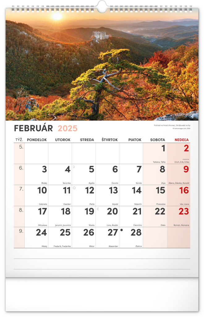 Malebné zákoutia Slovenska 2025 - nástenný kalendár