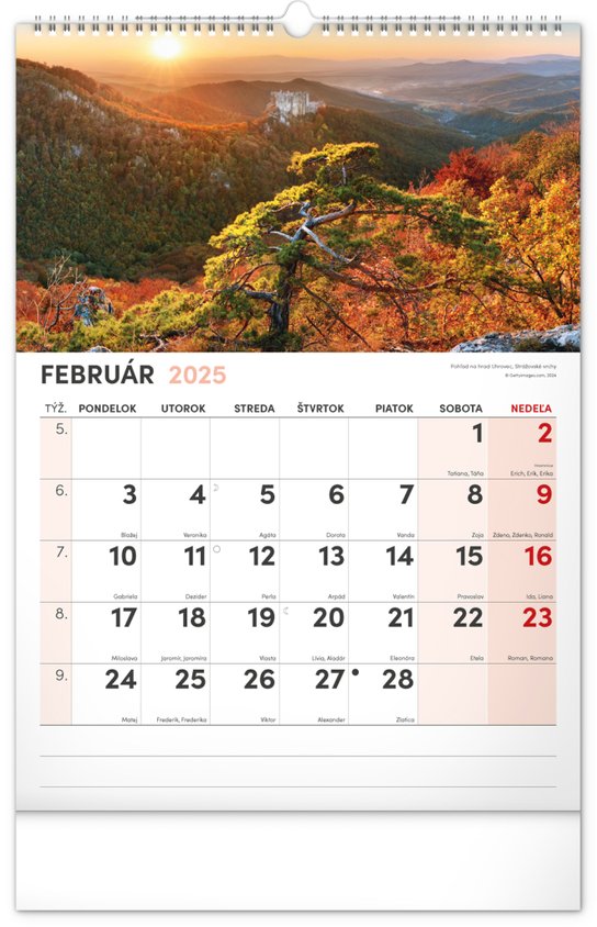 Malebné zákoutia Slovenska 2025 - nástenný kalendár