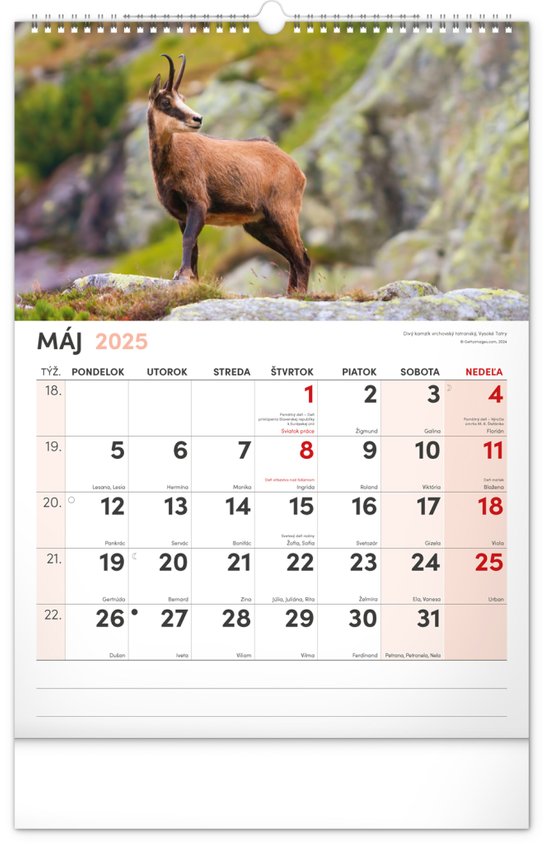 Malebné zákoutia Slovenska 2025 - nástenný kalendár