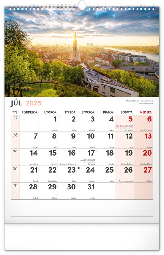 Malebné zákoutia Slovenska 2025 - nástenný kalendár
