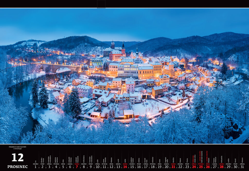 Panorama Česká republika 2025 - nástěnný kalendář