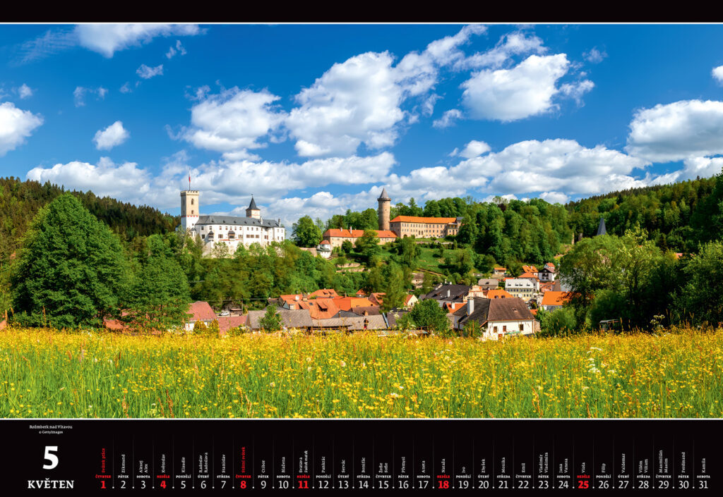 Panorama Česká republika 2025 - nástěnný kalendář