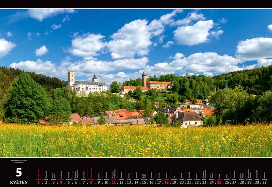 Panorama Česká republika 2025 - nástěnný kalendář