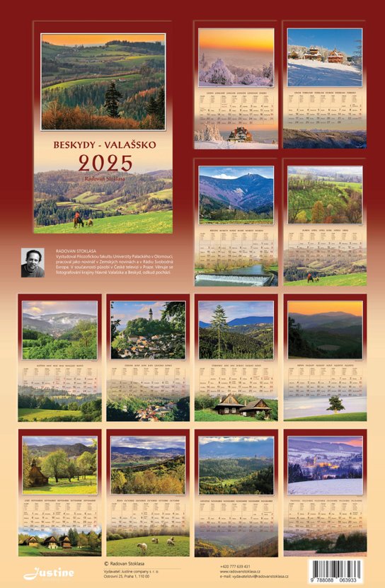 Beskydy - Valašsko 2025 - nástěnný kalendář