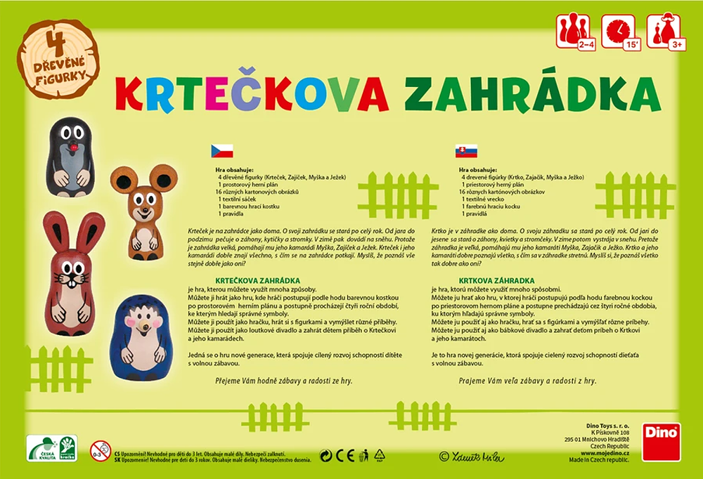 Hra Krtečkova zahrádka