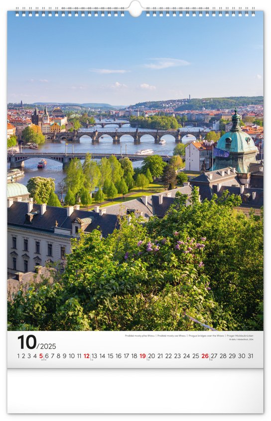 Praha 2025 - nástěnný kalendář