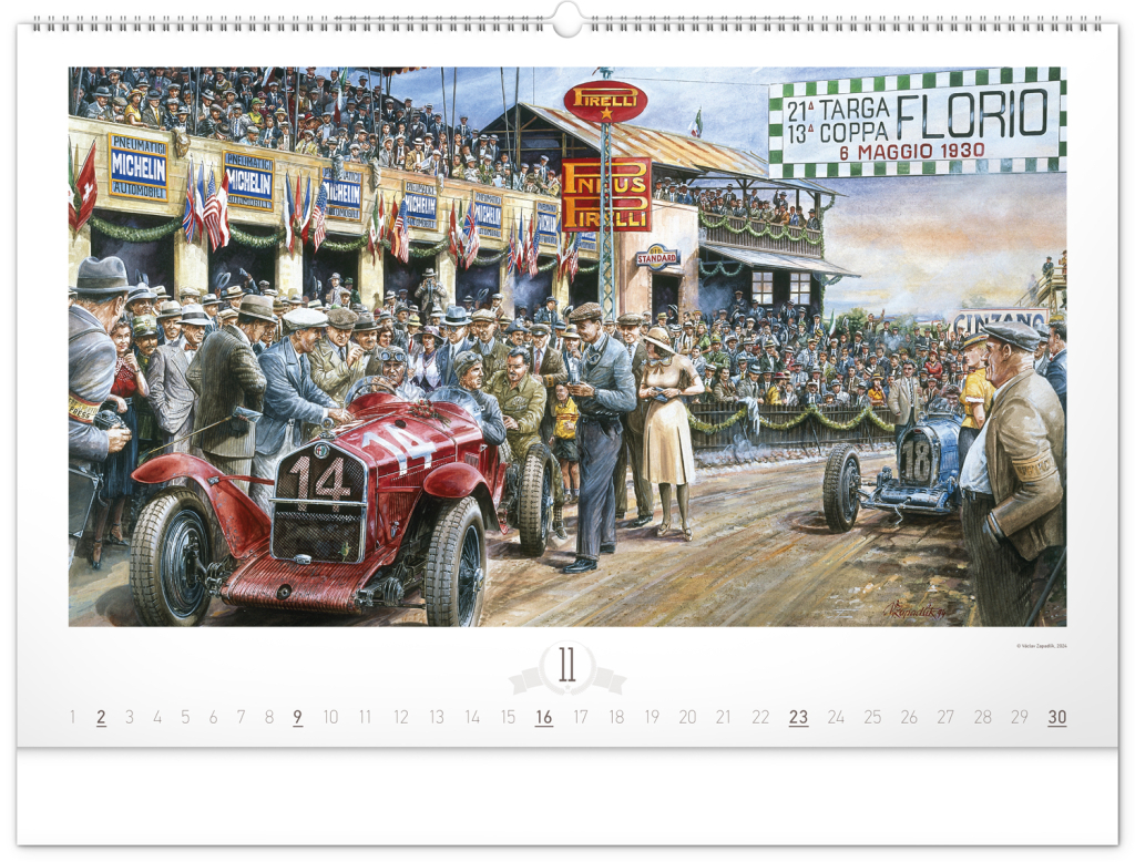 Oldtimers 2025 - nástěnný kalendář