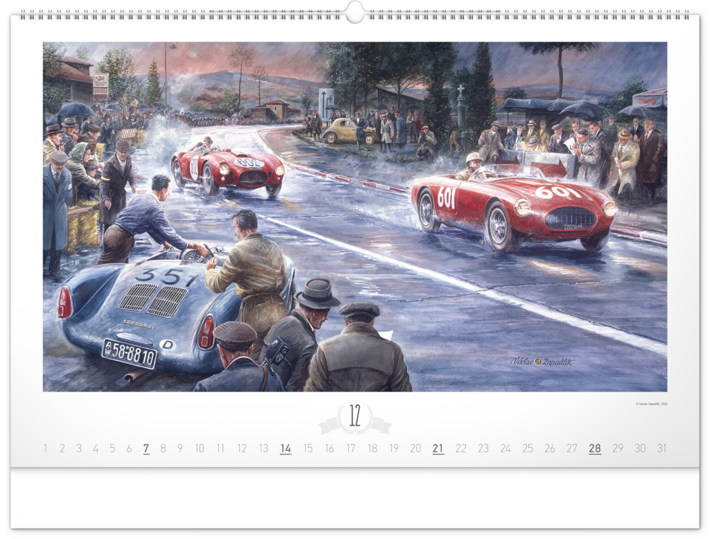 Oldtimers 2025 - nástěnný kalendář