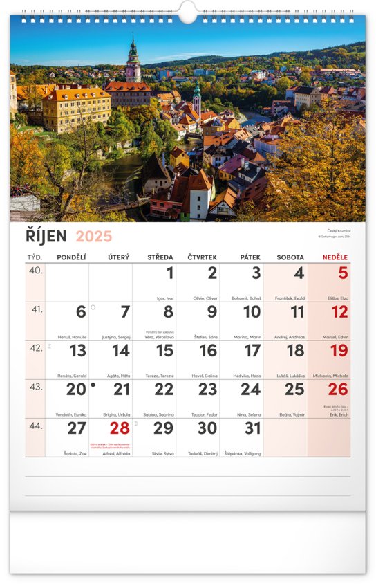 Malebná zákoutí Česka 2025 - nástěnný kalendář