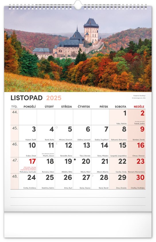 Malebná zákoutí Česka 2025 - nástěnný kalendář