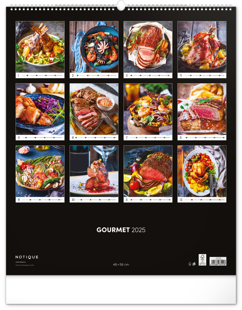 Gourmet 2025 - nástěnný kalendář