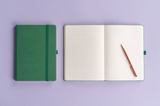 Notes Aprint zelený linkovaný