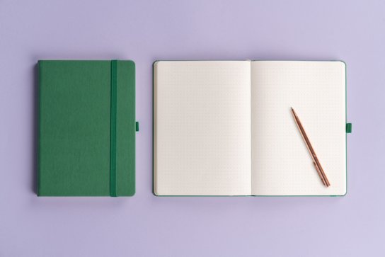 Notes Aprint zelený tečkovaný
