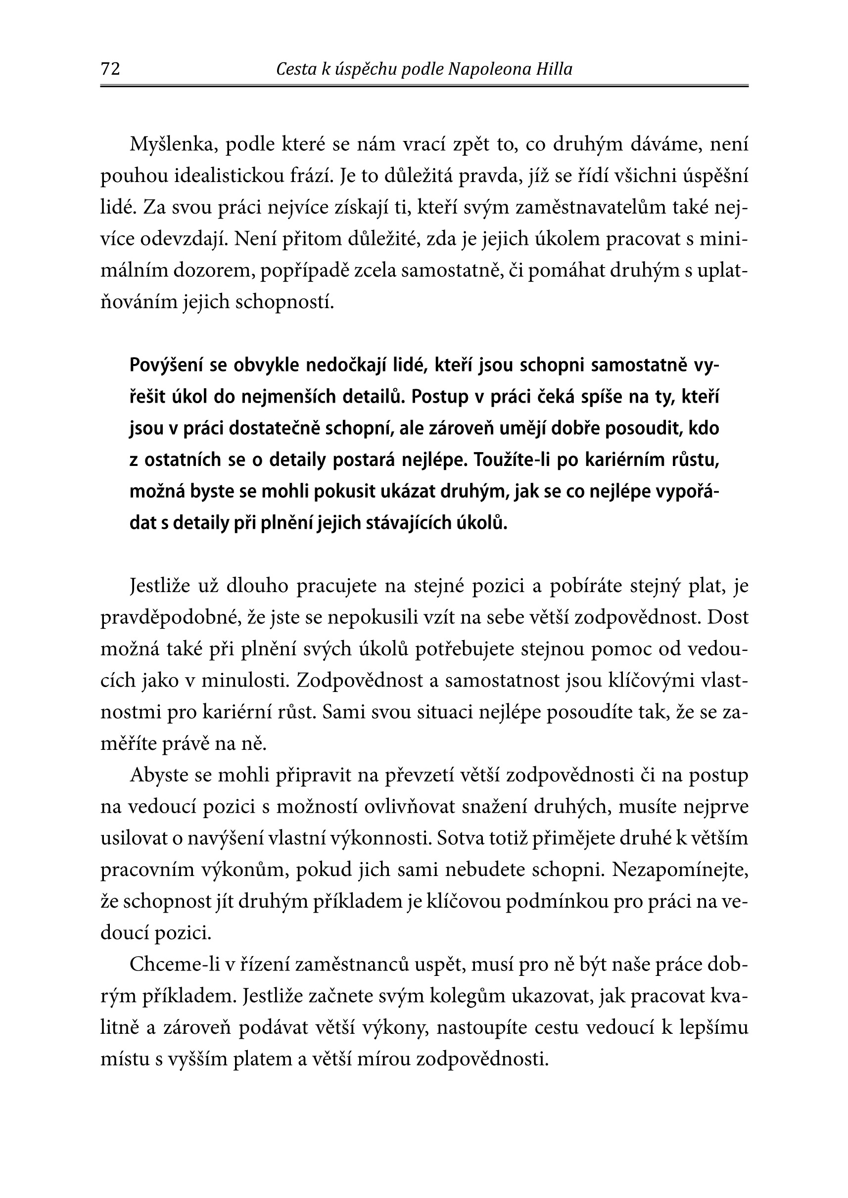 Cesta k úspěchu podle Napoleona Hilla
