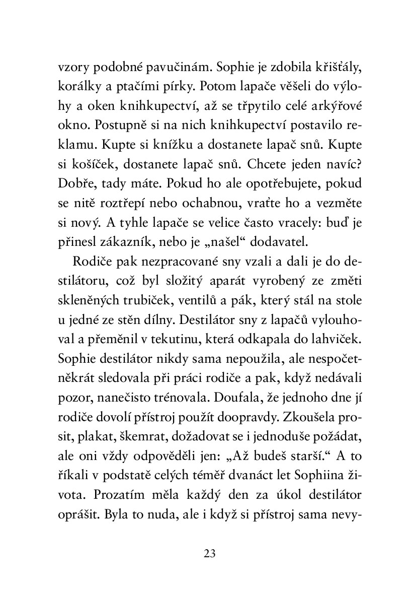 Holčička, která nemohla snít