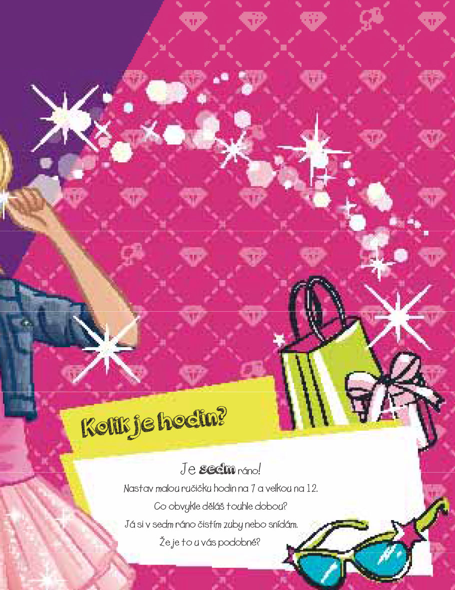 Barbie - Celý den s Barbie (kniha s hodinami)