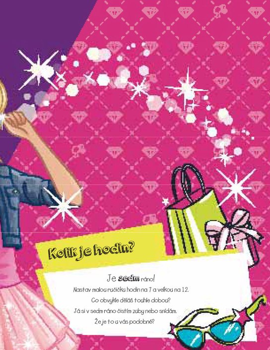 Barbie - Celý den s Barbie (kniha s hodinami)