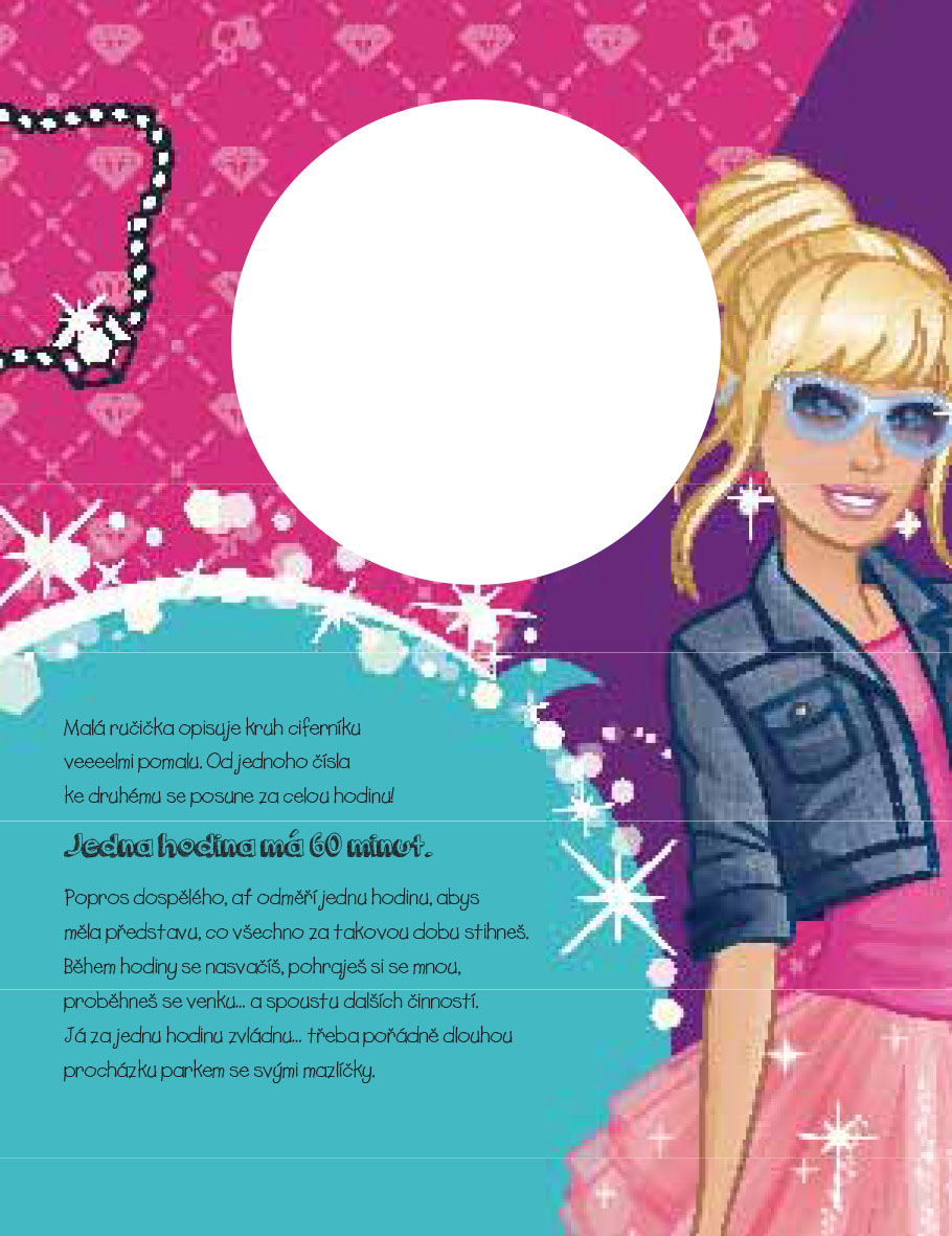 Barbie - Celý den s Barbie (kniha s hodinami)
