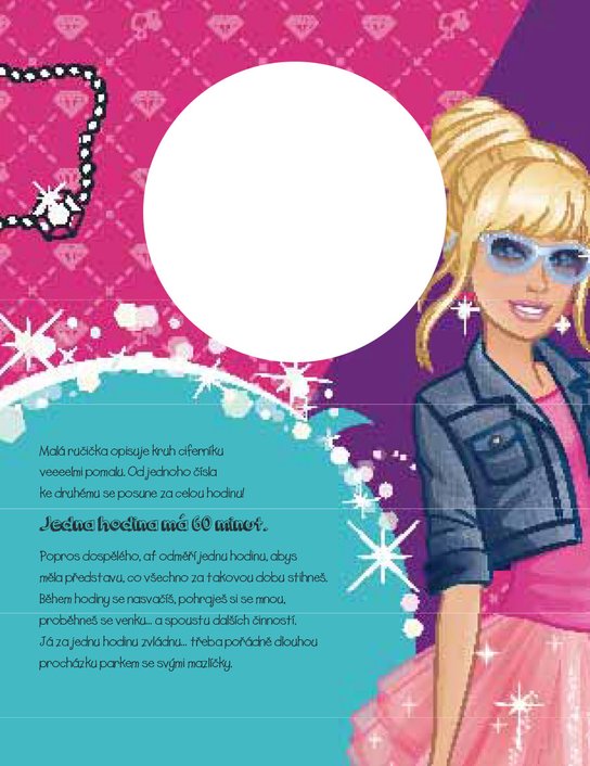 Barbie - Celý den s Barbie (kniha s hodinami)
