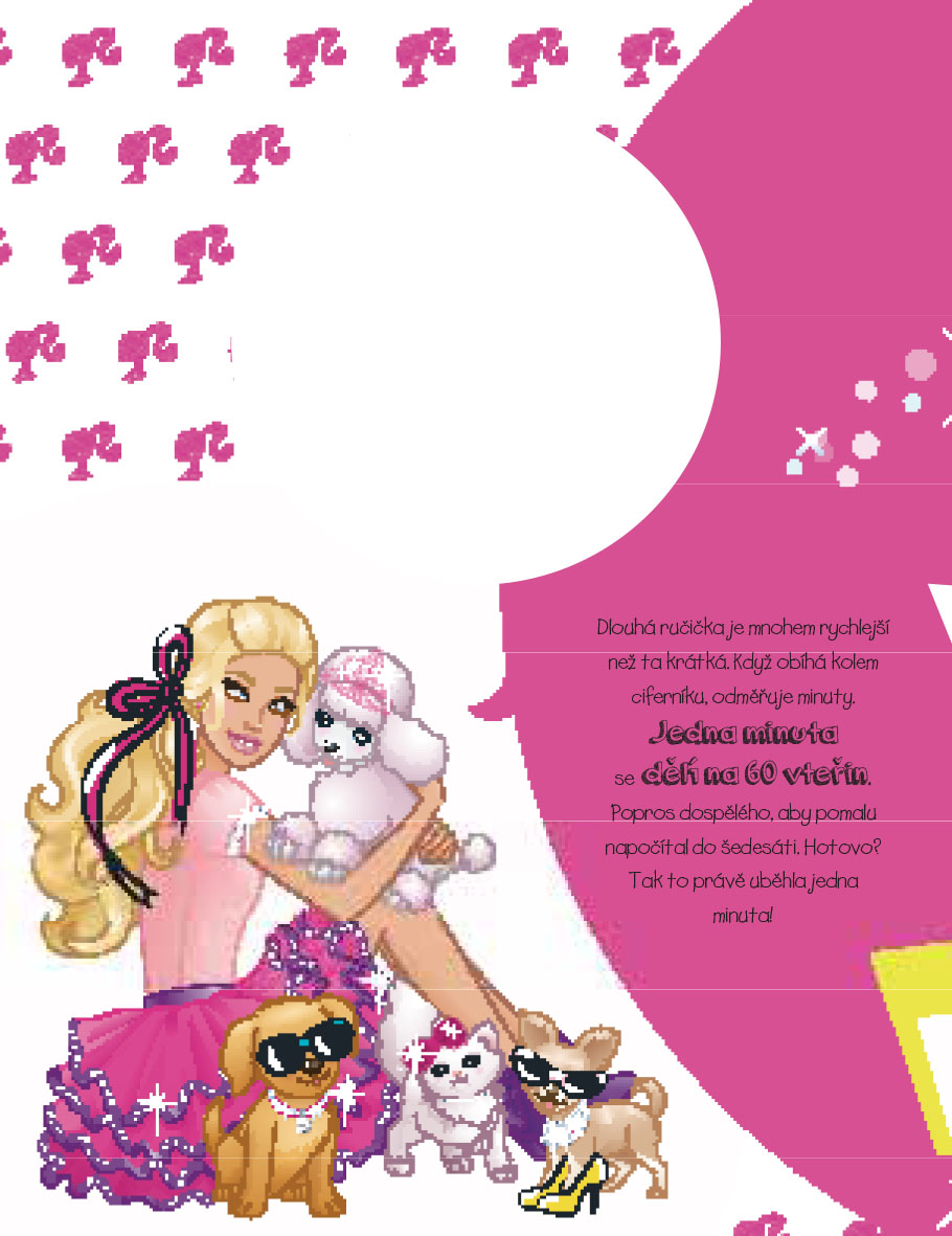 Barbie - Celý den s Barbie (kniha s hodinami)