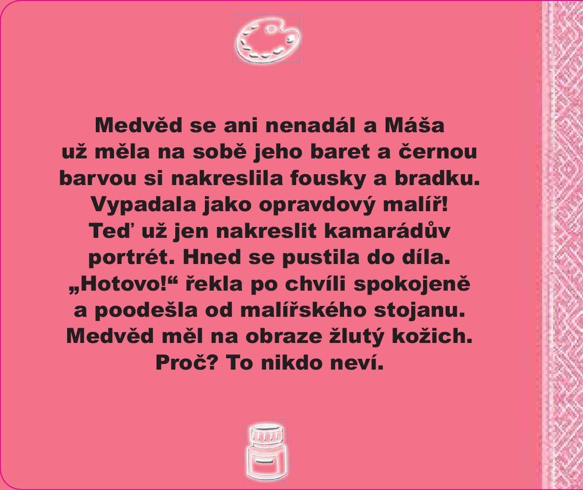 Máša a medvěd - Malířka Máša - Kniha puzzle - Poskládej si pohádku