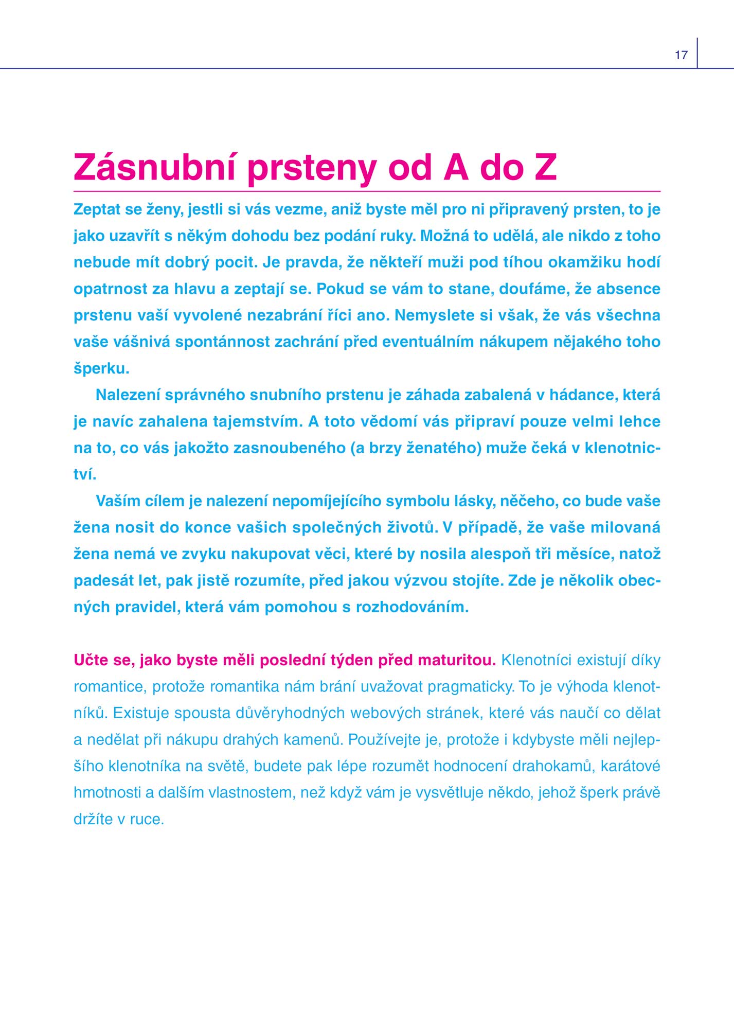 Ženich - uživatelská příručka 