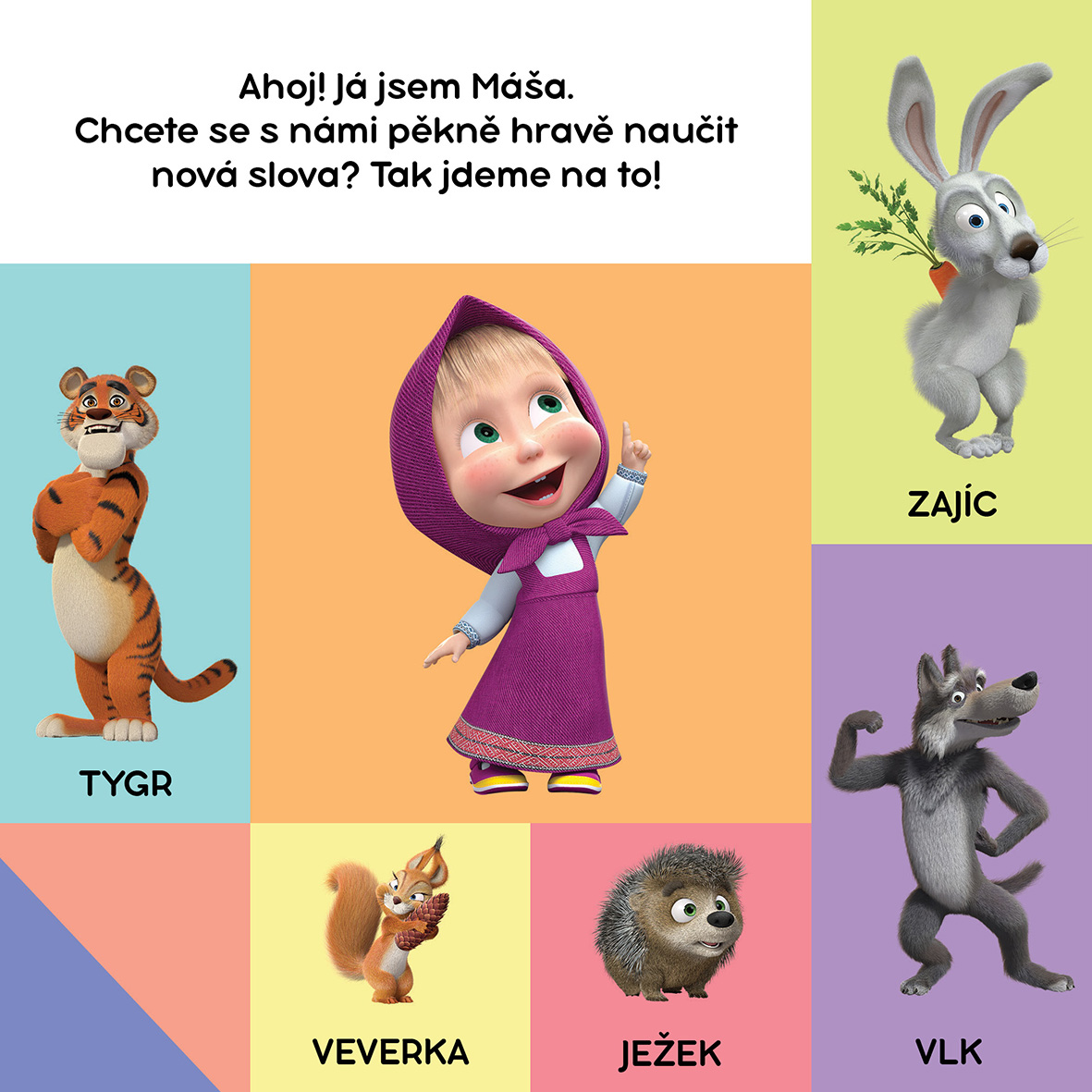 Máša a medvěd - 100 slov s Mášou