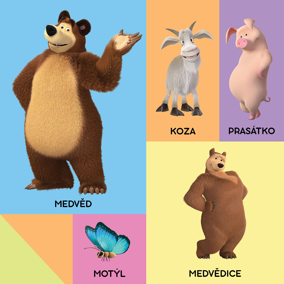 Máša a medvěd - 100 slov s Mášou
