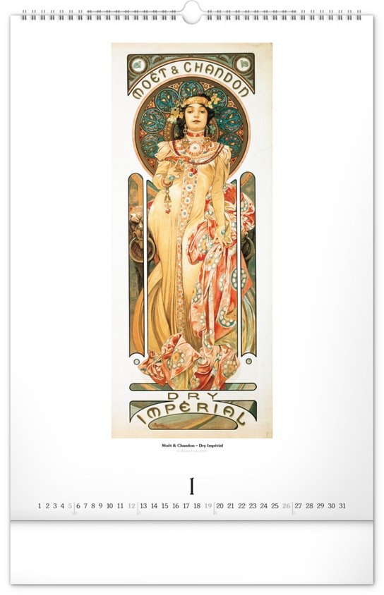 Alfons Mucha 2025 - nástěnný kalendář