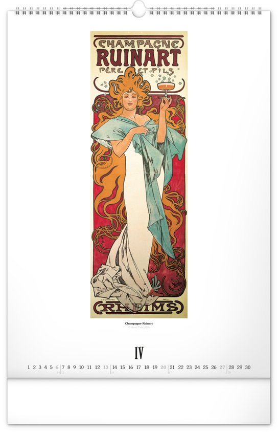Alfons Mucha 2025 - nástěnný kalendář