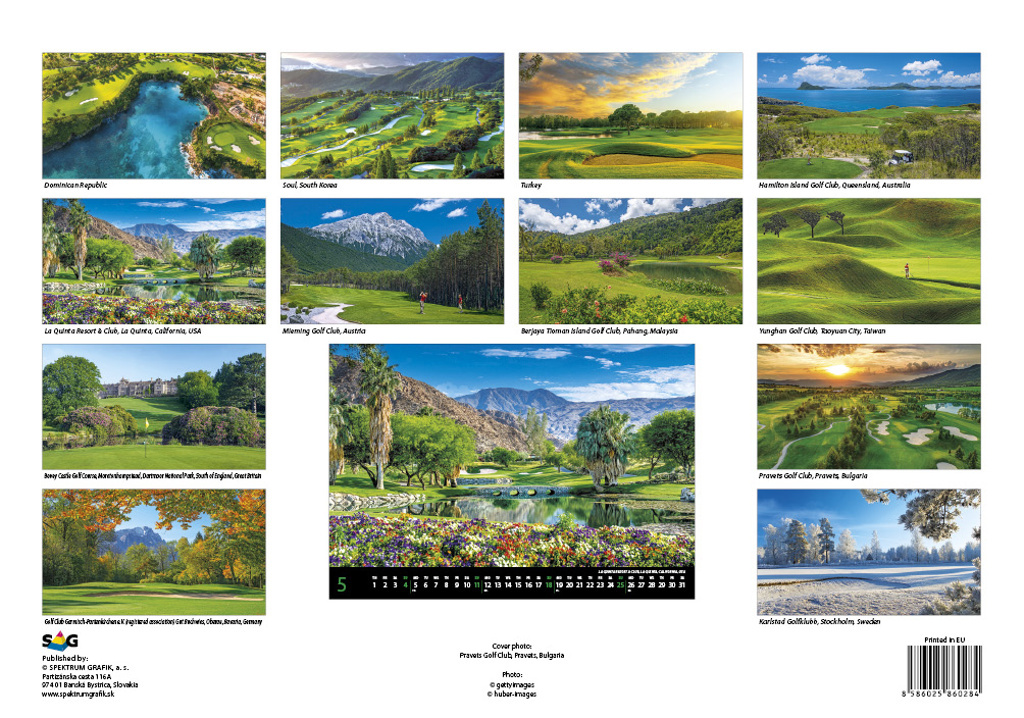 Golf 2025 - nástěnný kalendář