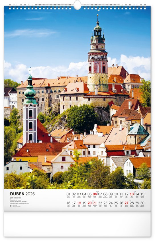 Hrady a zámky 2025 - nástěnný kalendář