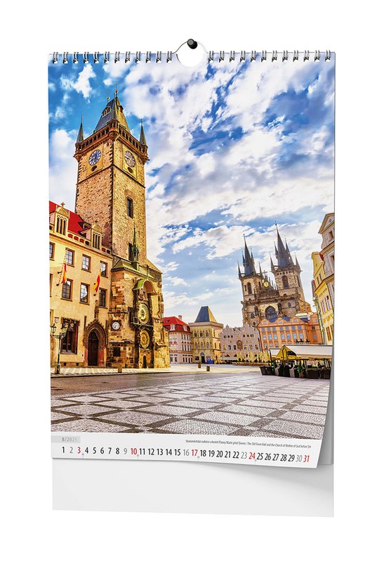 Praha 2025 - nástěnný kalendář