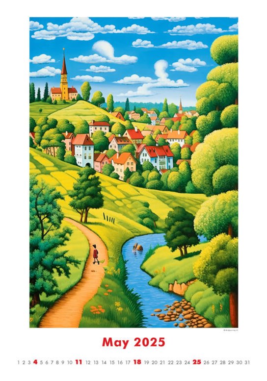 Art Naive by Al 2025 - nástěnný kalendář