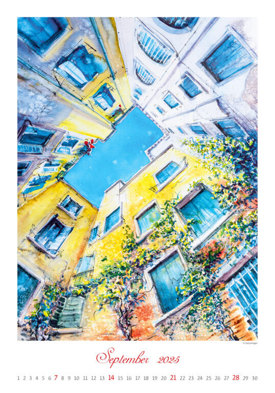 Aquarelle 2025 - nástěnný kalendář