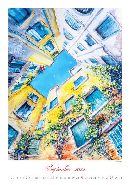 Aquarelle 2025 - nástěnný kalendář