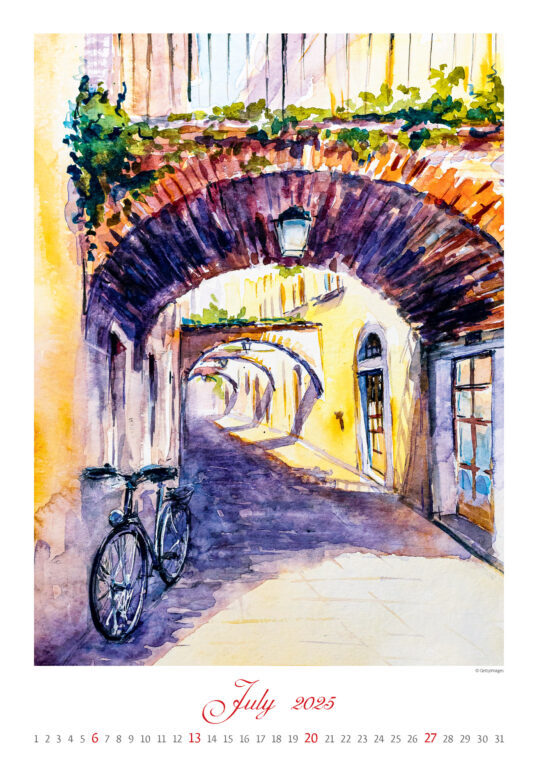 Aquarelle 2025 - nástěnný kalendář