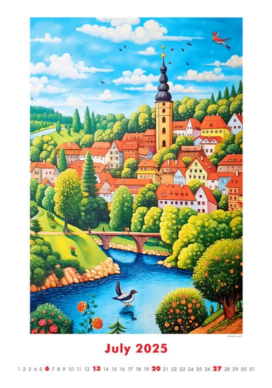 Art Naive by Al 2025 - nástěnný kalendář